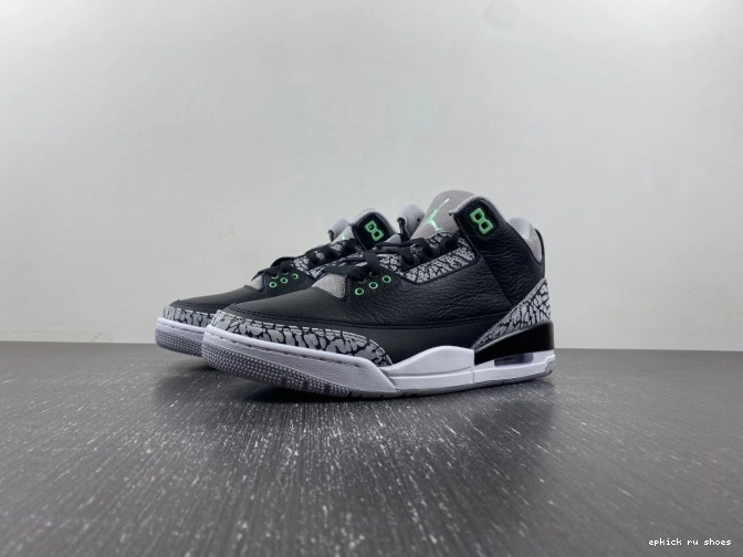 Rep Air 3 CT8532-031 Green Jordan Glow 0802